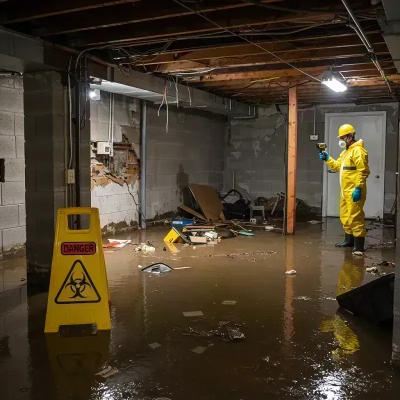 Flooded Basement Electrical Hazard in Carlisle, KY Property